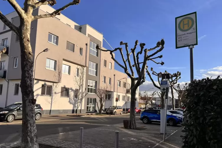Die Bushaltestellen in der Innenstadt sind so niedrig, dass der Zustieg in den Bus auch per Rampe zu steil ist. 