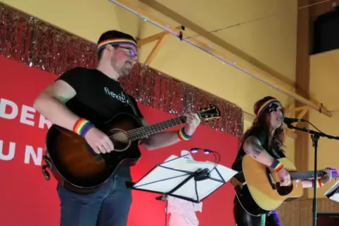 Auch die Gitarrencombo ist wieder dabei.