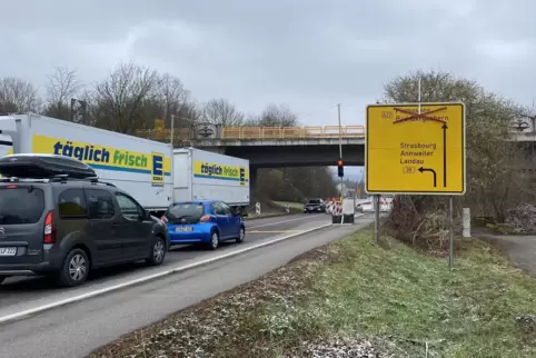 Nach Bad Bergzabern kommt man wegen der Radwegsanierung nur auf Umwegen. 