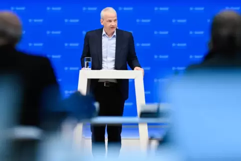 Markus Kamieth hat am Freitag erstmals als Vorstandsvorsitzender der BASF die Jahreszahlen des Konzerns vorgestellt. 