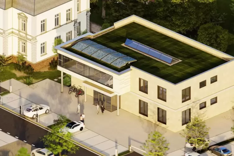 Baldige Genehmigung erhofft: geplanter Neubau in Frankenthal. 