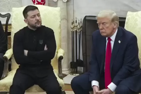 Das Gespräch zwischen Selenskyj (links) und Trump eskalierte schnell. 