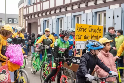 Der Radsportclub Wörth hatte die Räder dabei. 