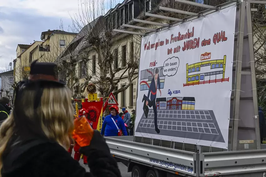 Der Mottowagen des Carnevalverein Choronia.