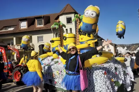 Die Einhornfarm vom Eckersweilerhof als Minions. 