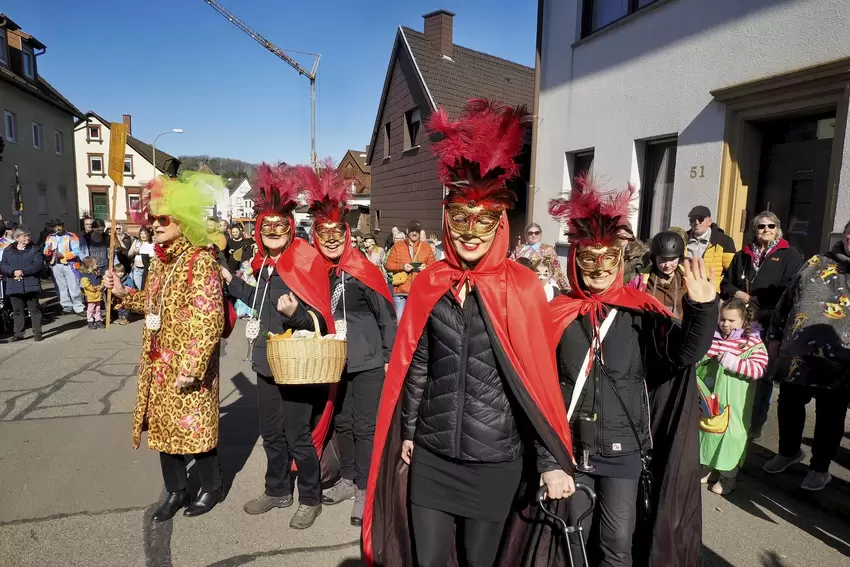 Die Faschingsfrauen des TV Kübelberg.