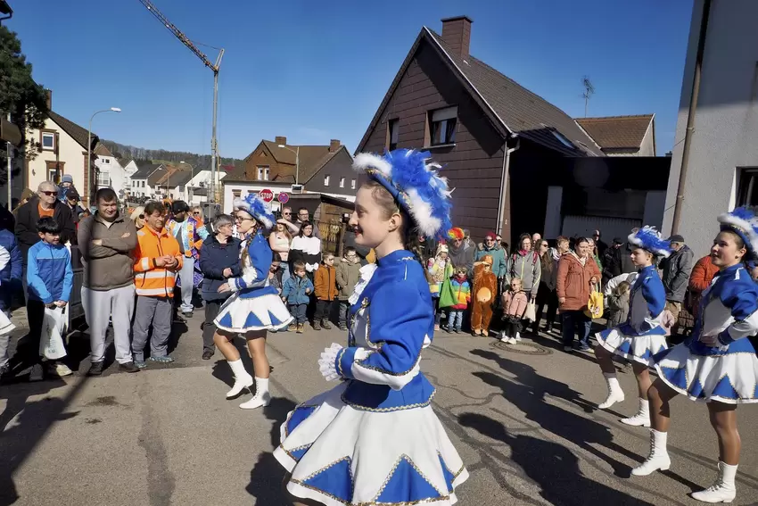 Die Garde des TV Kübelberg.