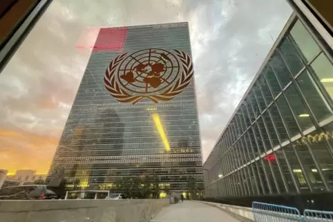 New York: Das Gebäude des Hauptsitzes der Vereinten Nationen.