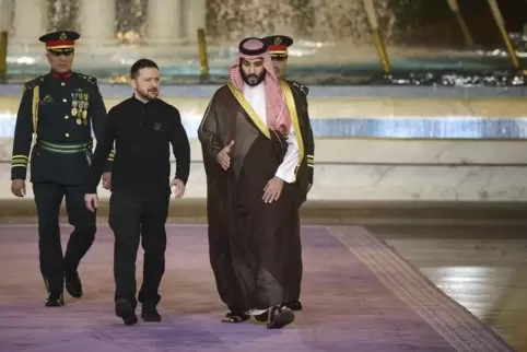 Wolodymyr Selenskyj in Saudi Arabien. 