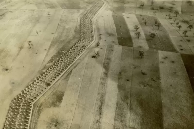 Die Panzersperren bei Zweibr&uuml;cken.