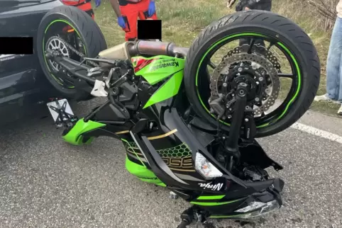 Das Unfallfahrzeug.