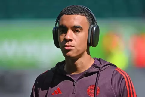 Lass-mich-in-Ruhe-Ding: Fußballstar Musiala. Lass-mich-in-Ruhe-Ding: Fußballstar Musiala.