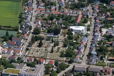 Der Kandeler Friedhof. 