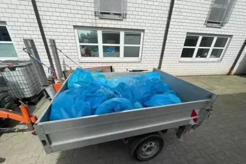 Ergebnis des Dreck-weg-Tags im vergangenen Jahr: viele Säcke Müll. 