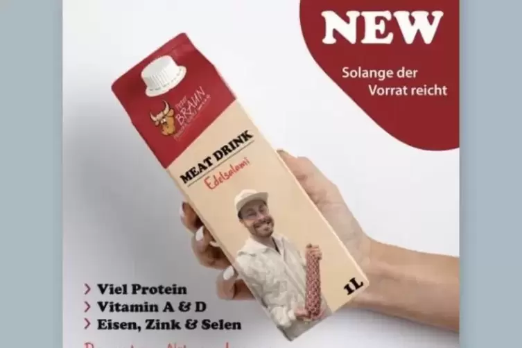 Den Edelsalami-Drink pr&auml;sentiert die Metzgerei Braun. 