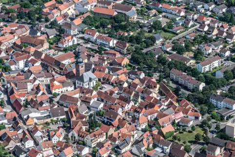 Göllheim von oben.