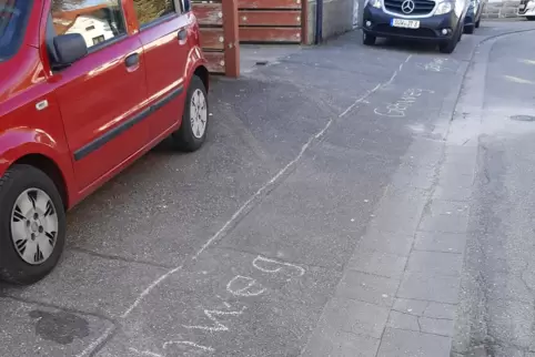 Vinzenz Lerch hat eigenhändig Markierungen eingezeichnet. 