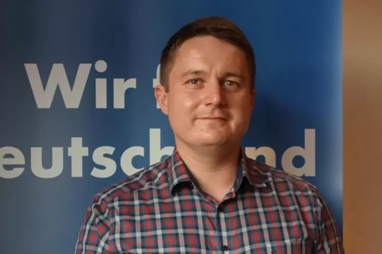 Christoph Schmitt (31) ist Kandidat der AfD im Wahlkreis 37 Ludwigshafen II.