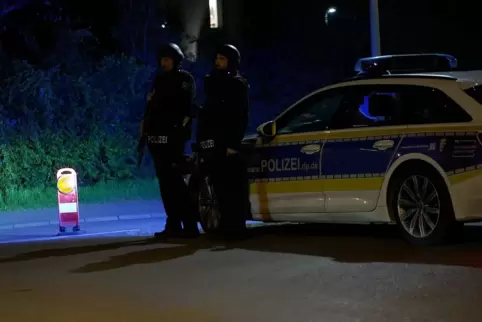 Die Polizei rückte mit starken Kräften an.