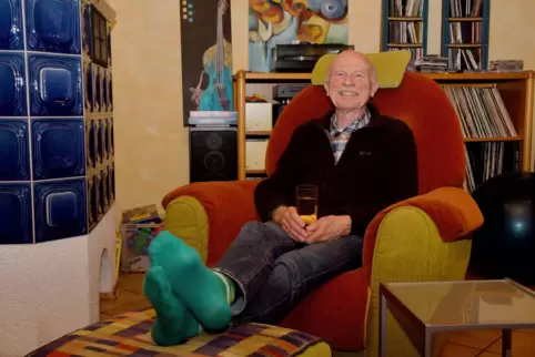 Ulrich Schwind.Endlich mal Zeit, um die Füße hochzulegen. 