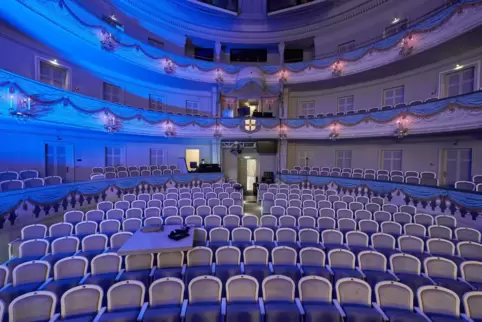 So sieht es auch wieder nicht aus: Das Bild zeigt das Stadttheater bei einem Livestreams während der Corona-Pandemie.
