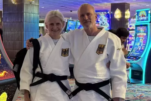 Schon bei der Weltmeisterschaft gestartet: Elke und Uli Bröckel in Las Vegas.
