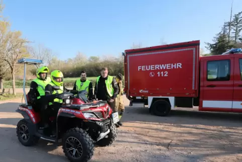Die Feuerwehr im Leiningerland kann jetzt auch auf ein Quad zurückgreifen. 