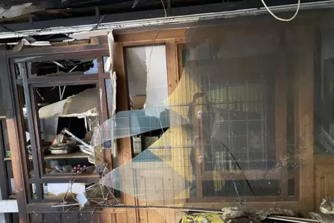 Verwüstet: der Brandort in der Passage.
