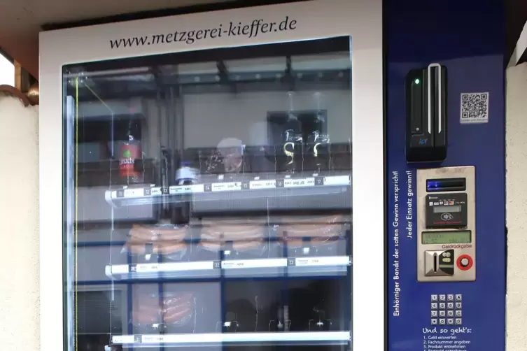 Wurst- und Fleischautomaten sind weitverbreitet.