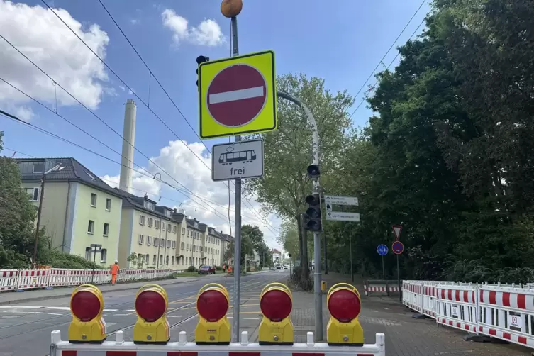 Einfahrtsverbot aus Richtung Oggersheim: Viele Autos beachten die Regel nicht.