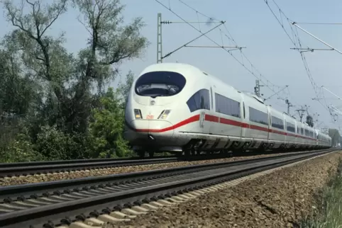 Der ICE-Verkehr soll von der überlasteten Riedbahn auf eine neue Hochgeschwindigkeitsstrecke verlagert werden. ..