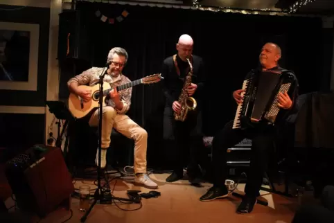 Im wahrsten Wortsinne grenzenlos: Bertrand Le Guillo, Olaf Schönborn und Vincenzo Carduccio. 