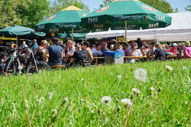 Traumhafte Kulisse auf dem Festplatz.