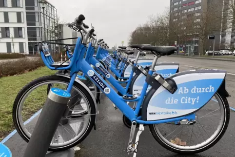 Eine VRN-Nextbike-Station gibt es auch in der Trippstadter Straße in Kaiserslautern.