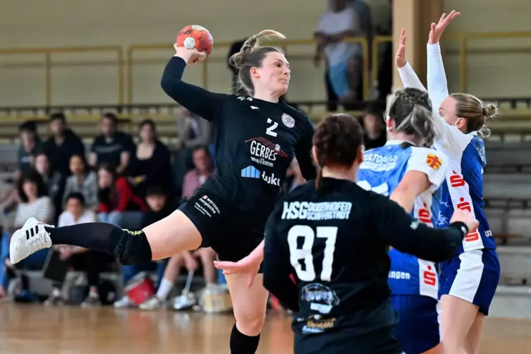 Acht Tore: Jennifer Fohs von der HSG Dudenhofen/Schifferstadt gegen HSV Merzig-Hilbringen.