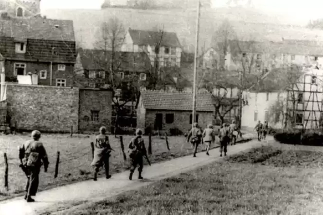 Als die Amerikaner 1945 in Deutschland einmarschierten. Als die Amerikaner 1945 in Deutschland einmarschierten.