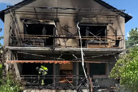 Das Haus ist nach dem Brand nicht mehr bewohnbar.