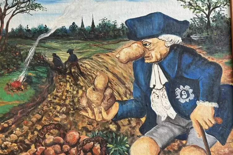 Friedrich mit Knollennase: Auch Drucke sind zu sehen.
