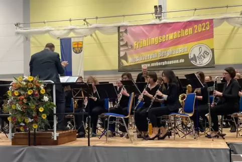 Der Musikverein Berghausen, hier beim Frühlingskonzert 2023.