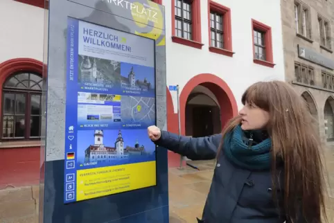 So wie hier in Chemnitz könnten die digitalen Info-Stelen in Pirmasens aussehen. 