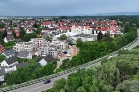 Der Wohnpark am Hainbach während der Bauarbeiten vor zirka einem Jahr.