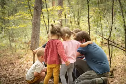 Der Naturkindergarten Kandel stellt sein Portfolio vor. 