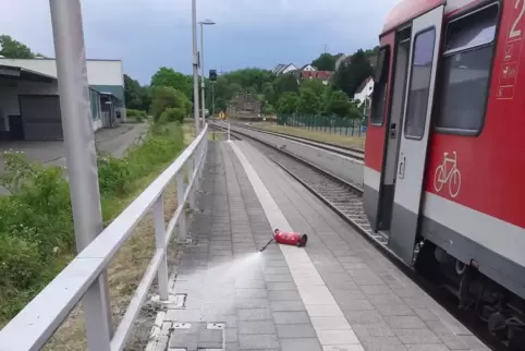 Die Jugendlichen versprühten unter anderem den Inhalt von Feuerlöschern. 