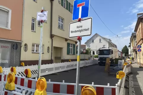 Ludwigstraße: eine der gekappten Verkehrsadern. 
