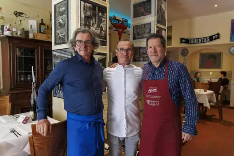 Das neue Trio im Firenze: von links Francesco Daneluzzi, Devis Daneluzzi und Denis Bergamasco. 