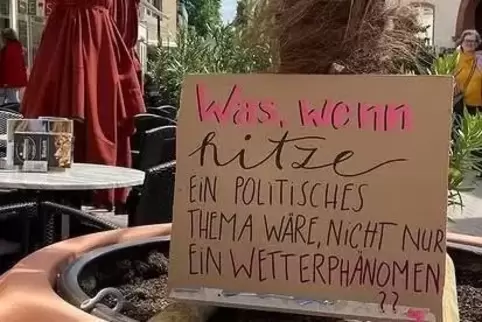 Wormser Straße: Klima-Protest des Vereins Inspeyered. 