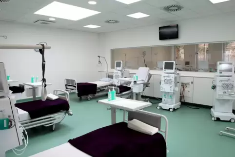 Im Nierenzentrum stehen 21 Plätz für Dialysepatienten zur Verfügung. 