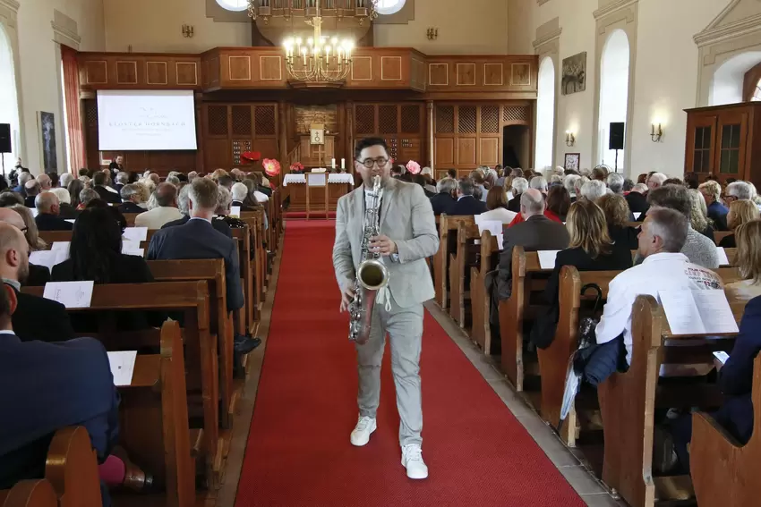 Saxofonist Bernd Nickaes.