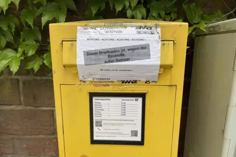 Die Briefkästen auf dem Stadt- und Wurstmarktplatz sind derzeit außer Betrieb. Letzterer wird bald komplett abgebaut.