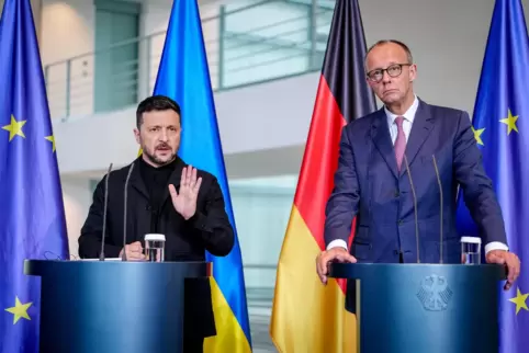 Zu Gast in Berlin: Am Mittwoch empfing Kanzler Merz den ukrainischen Präsidenten Selenskyj. 